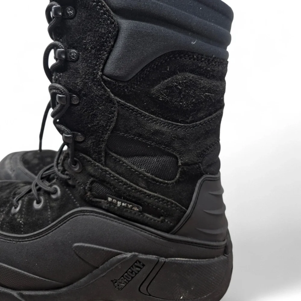 Rocky Blizzard Stalker Boots Men's 9 M Black 1200g Thinsulate Winter Snow 5455